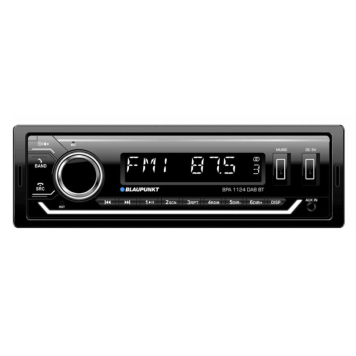 Blaupunkt BPA1124 DAB/DAB+ BT Car Radio Stereo With Bluetooth USB AUX Input