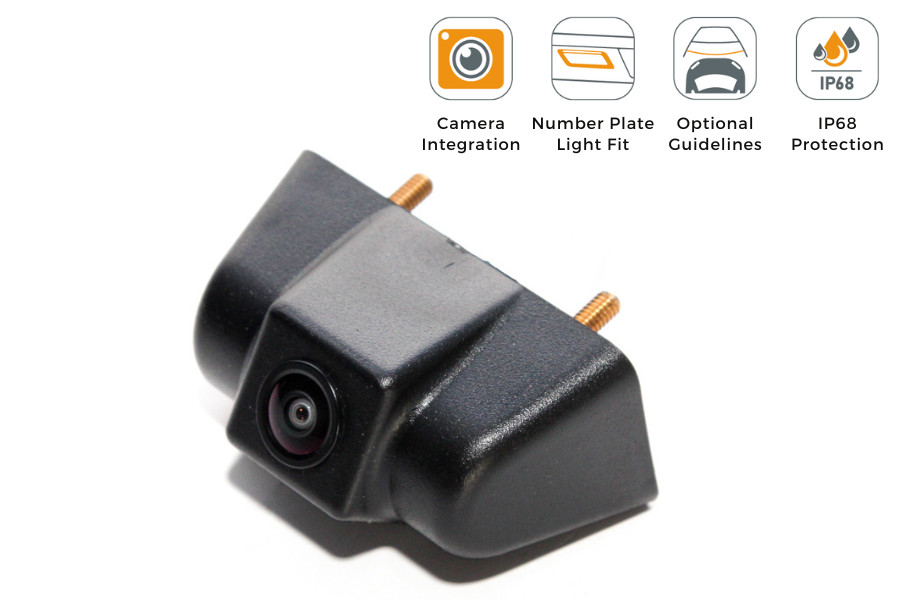 Jeep Wrangler Reverse View Rear Number Plate Light Camera (NTSC)