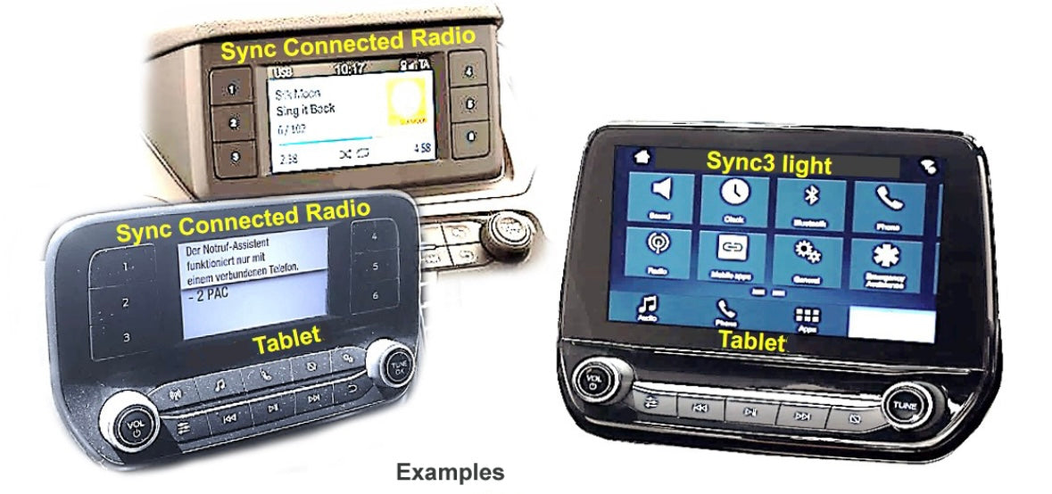 Add a Camera to OEM Ford Mondeo (2014-2022) With Sync 2.5 Tablet (Sync3 light/R5) Version or Sync Connected Radio 4"