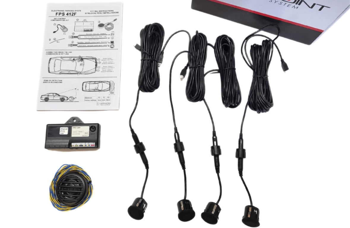 Laserline FPS412F Flashpoint FRONT 4 Aftermarket Front Bumper Parking Sensor System