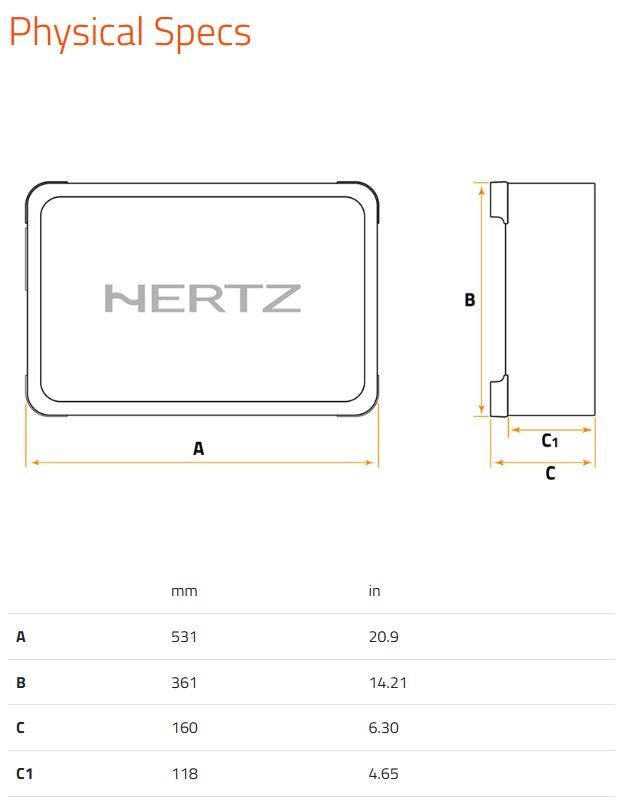 Hertz MPBX 250 S2 - 10" Utra-Shallow Sealed Subwoofer Enclosure 1000W (Passive)