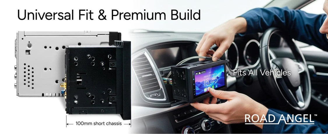Road Angel RA-X722DAB - Car Stereo With 7" Touch Screen Display, DAB+, Bluetooth, Wireless Android Auto & Apple Car Play (DAB Antenna Included)