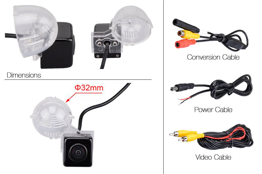 Suzuki Vitara Reverse View Rear Number Plate Light Camera (NTSC)
