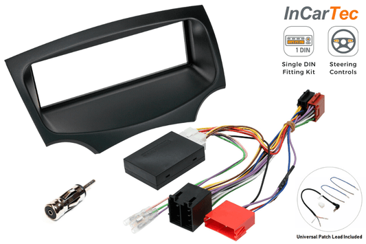 Ford KA (2009-2016) Single DIN Car Stereo Upgrade Fitting Kit (WITH STEERING CONTROLS)
