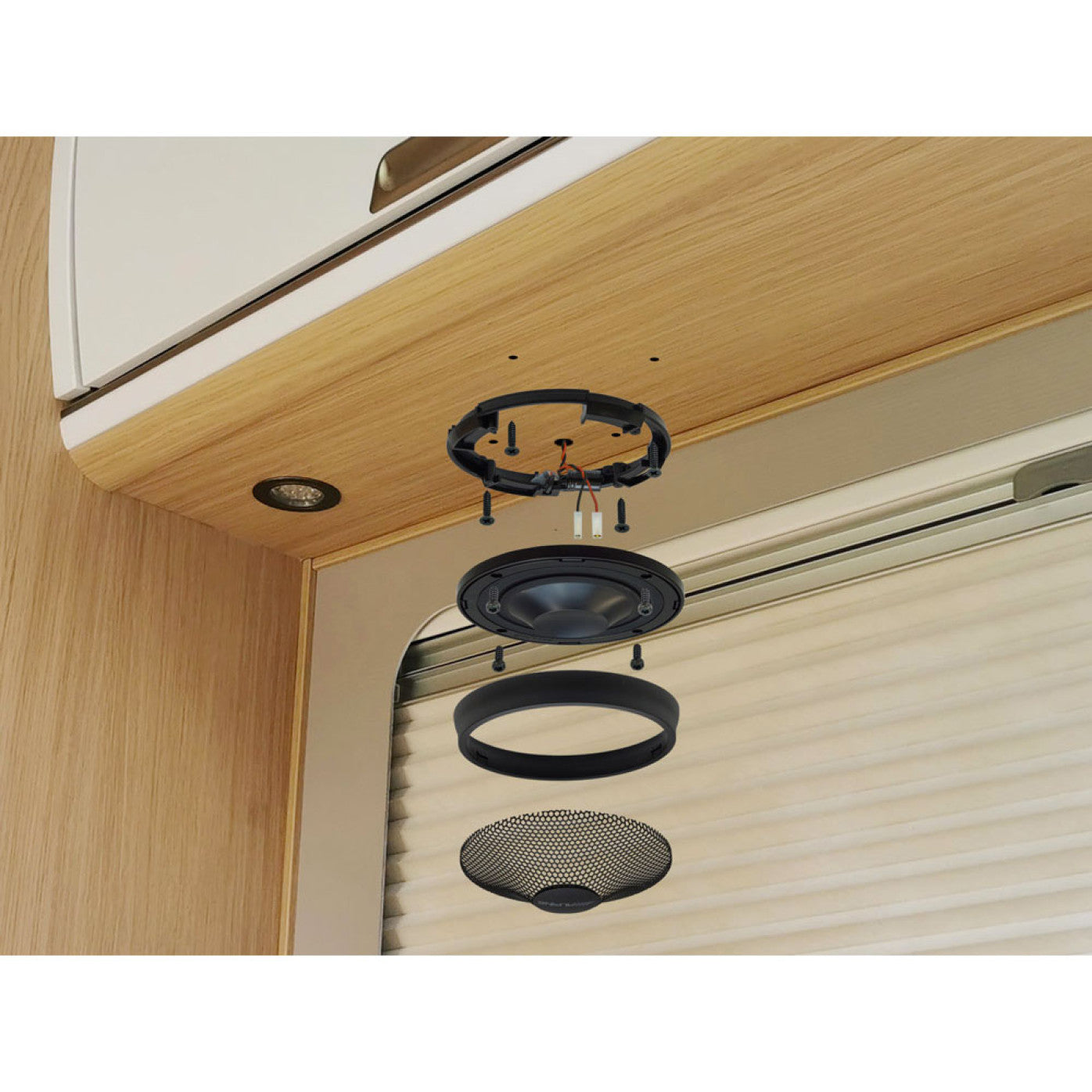 Alpine SPC-R100S 12cm Universal Radial Speakers for Motorhome / Camper Rear Cabins