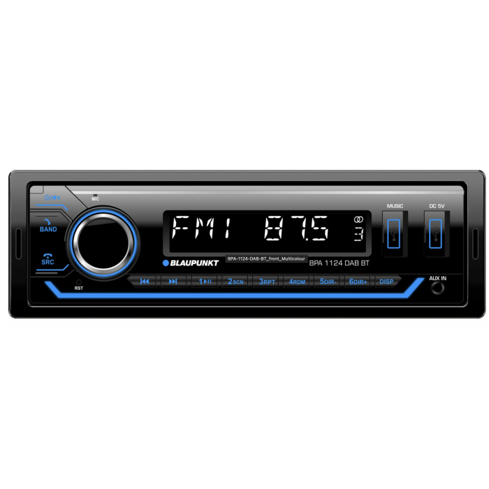 Blaupunkt BPA1124 DAB/DAB+ BT Car Radio Stereo With Bluetooth USB AUX Input