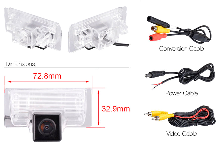 Nissan Teana Reverse View Rear Number Plate Light Camera (NTSC)