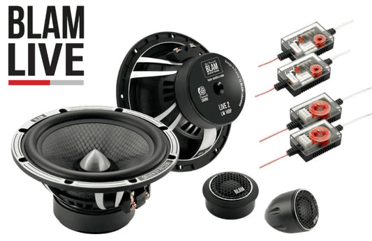 BLAM LIVE L165P - POWER 165mm (6.5 inch) 180W High-Performance 2-Way Component Speaker System