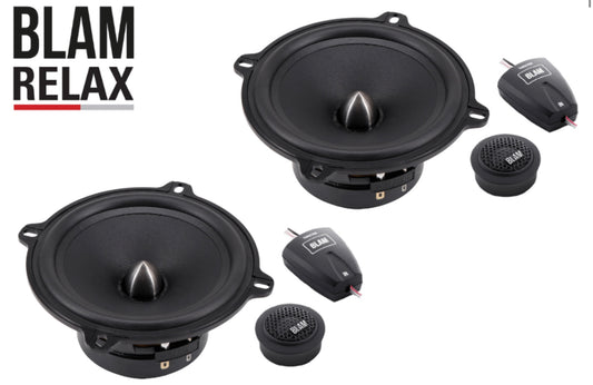 BLAM RELAX 130RFS 130mm (5.25inch) Hi-Efficiency 2ohm, 2-Way Component Car Audio Speakers (PAIR)