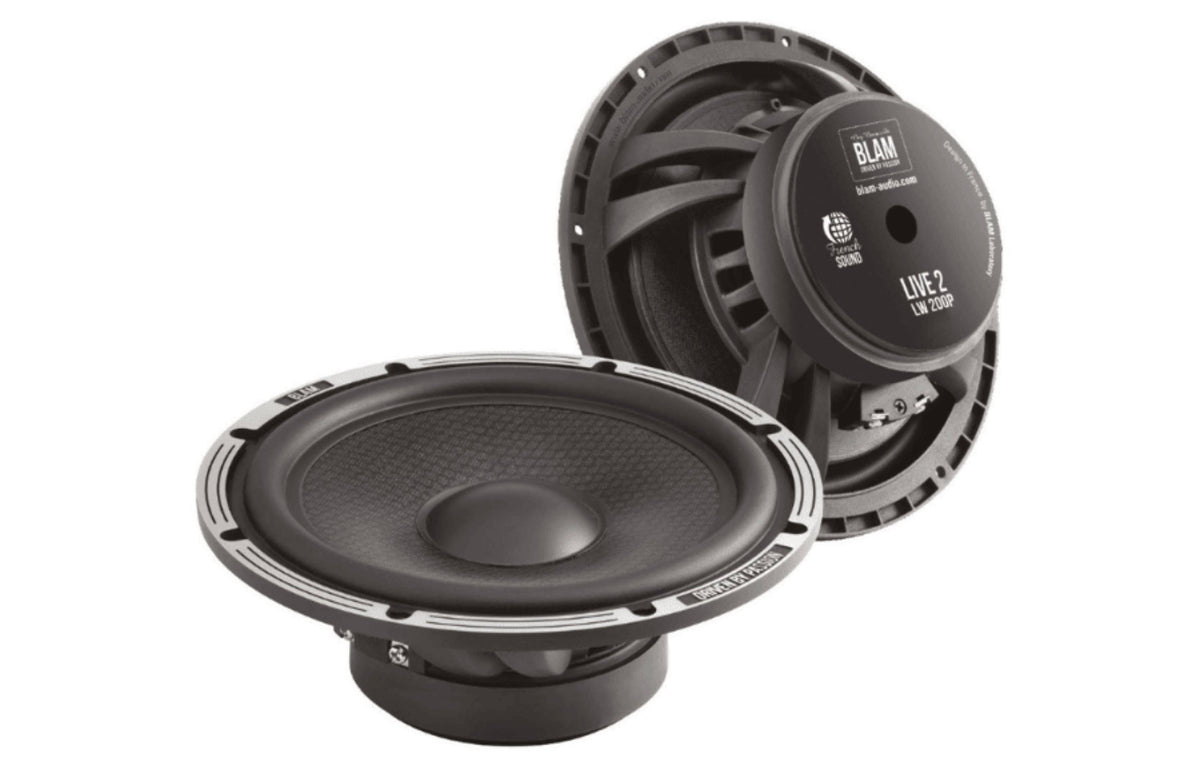 BLAM LIVE L200P - POWER 200mm (8 inch) 200W High-Performance 2-Way Component Speaker System