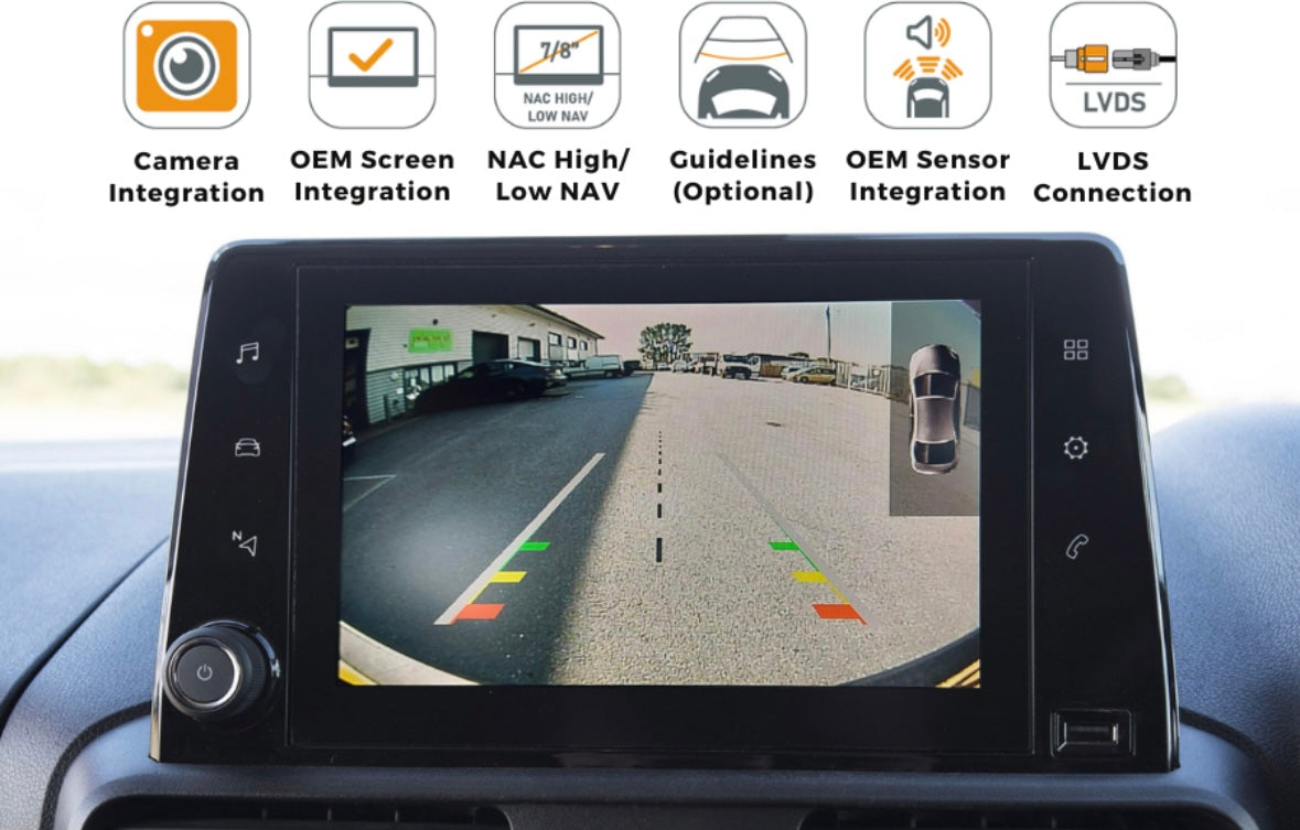 Add Camera to OEM Vauxhall Crossland X (2016 Onwards) With NAC 7/8 INCH TOUCHSCREEN