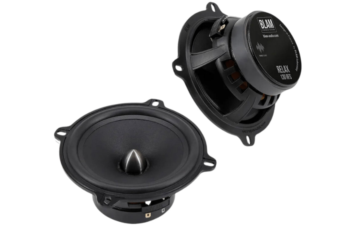 BLAM RELAX 130RFS 130mm (5.25inch) Hi-Efficiency 2ohm, 2-Way Component Car Audio Speakers (PAIR)