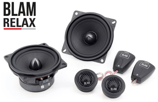 BLAM RELAX 100RS 100mm (4inch) Hi-Efficiency 2ohm, 2-Way Component Car Audio Speakers (PAIR)