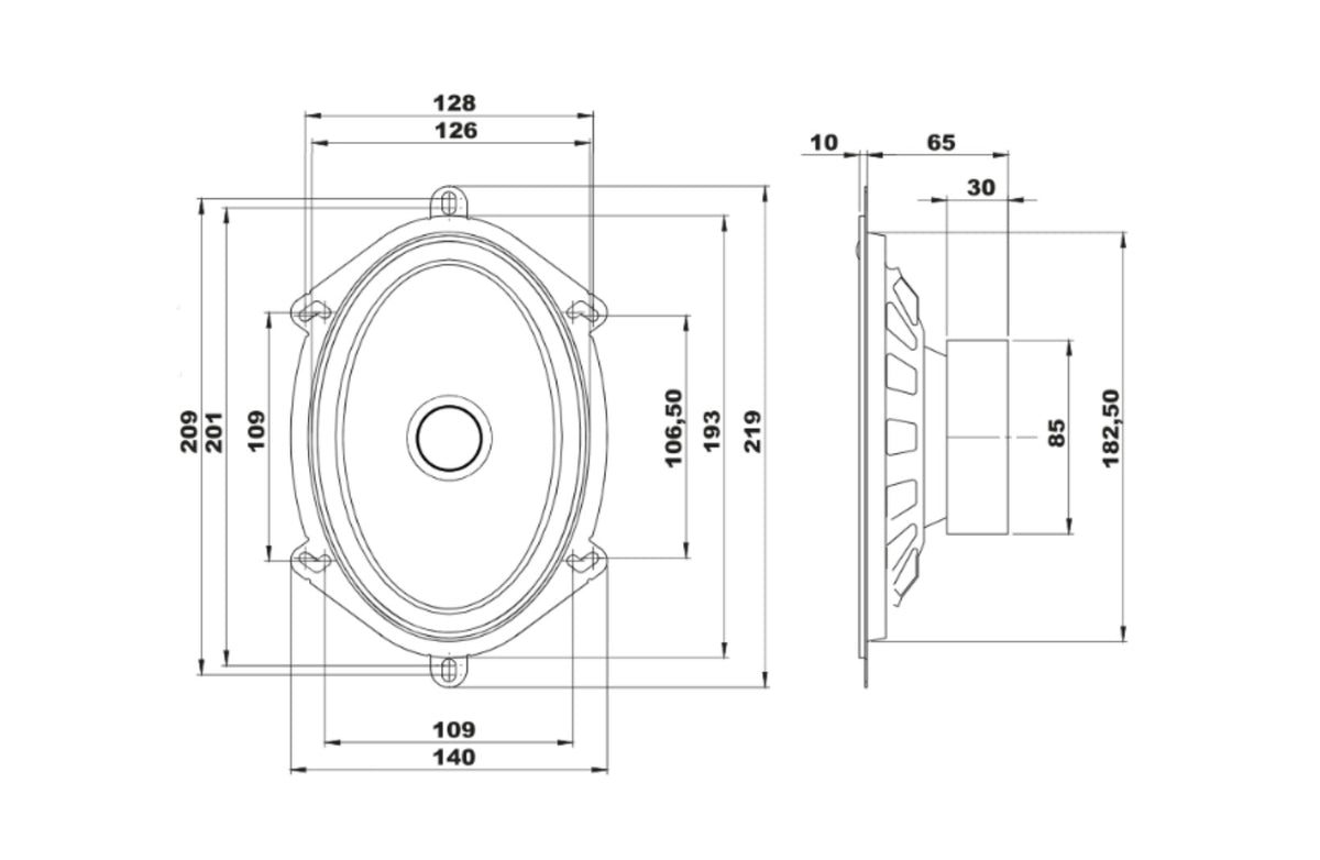 BLAM RELAX 570RS (5 X 7 Inch) High-Performance 2-Way Component Car Audio Speakers (PAIR)