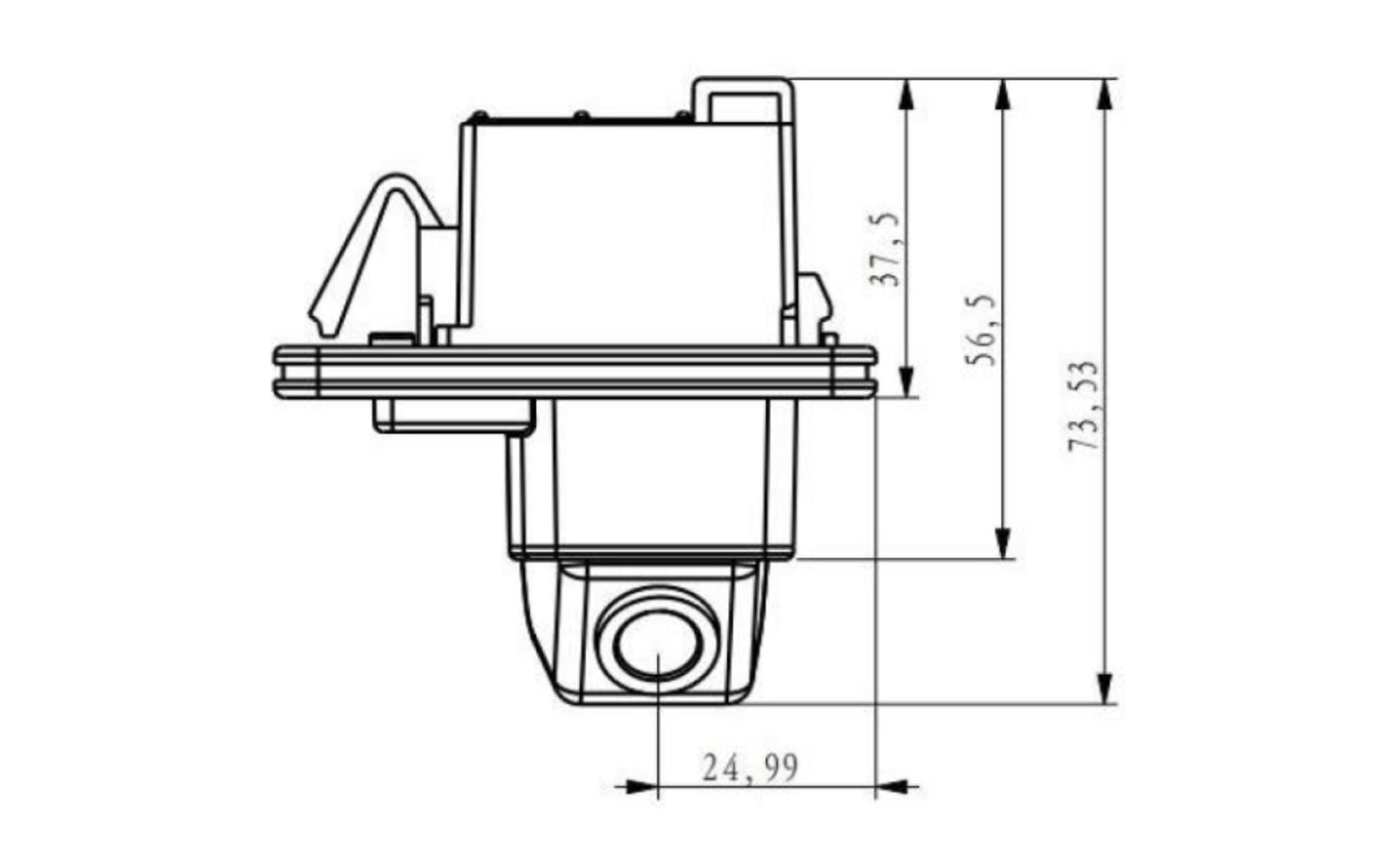 Suzuki Swift Reverse View Rear Number Plate Light Camera (NTSC)
