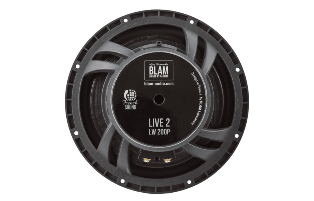 BLAM LIVE L200P - POWER 200mm (8 inch) 200W High-Performance 2-Way Component Speaker System