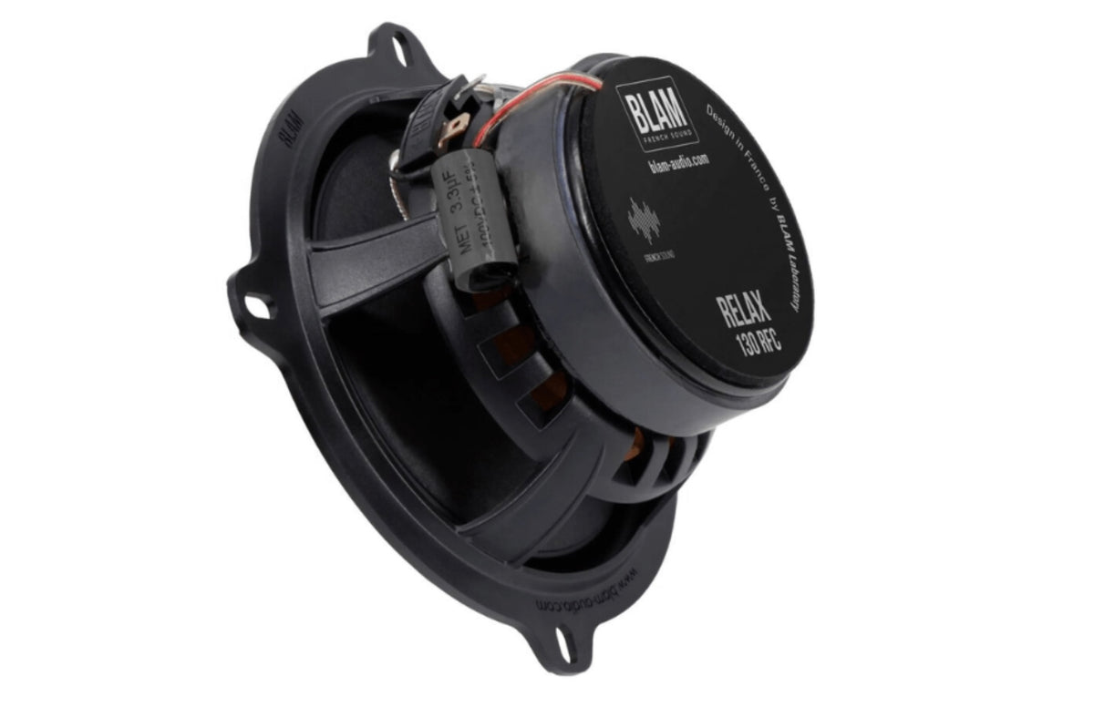 BLAM RELAX 130RFC 130mm (5.25inch) Hi-Efficiency 2ohm, 2-Way Coaxial Car Audio Speakers (PAIR)