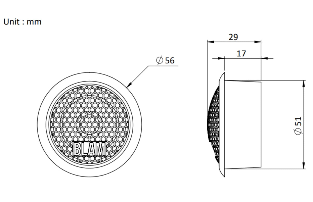BLAM LIVE L200P - POWER 200mm (8 inch) 200W High-Performance 2-Way Component Speaker System