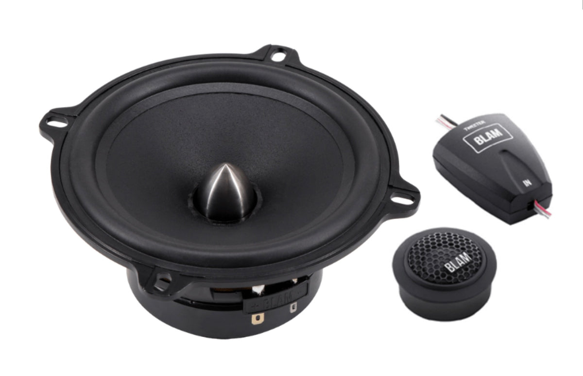 BLAM RELAX 130RFS 130mm (5.25inch) Hi-Efficiency 2ohm, 2-Way Component Car Audio Speakers (PAIR)
