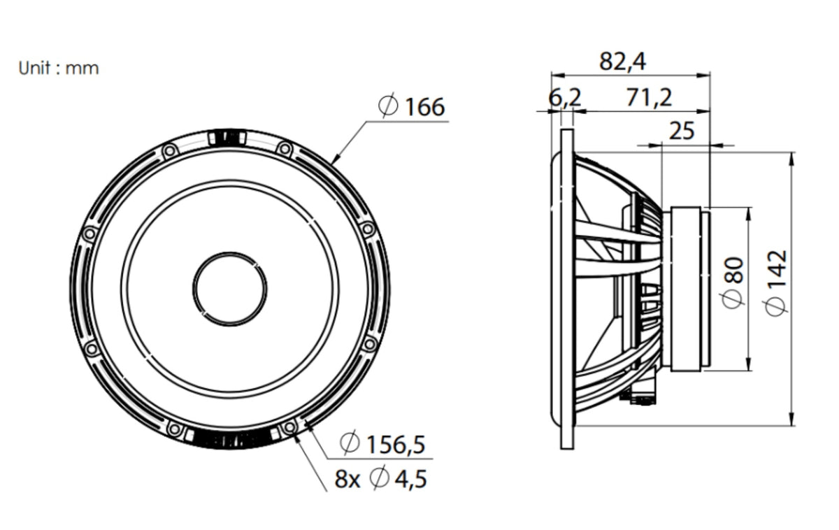 BLAM LIVE 165 LSQ ORIGINAL 165mm (6.5 inch) Hi-Efficiency 2-Way Component Speaker System