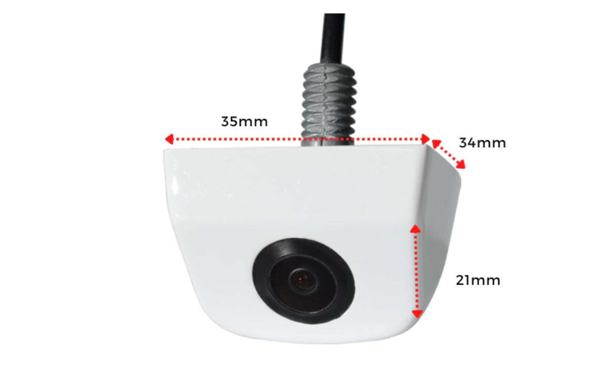Universal Vehicle Reverse View Vertical Surface Mount Screw Thread Camera WHITE (NTSC)