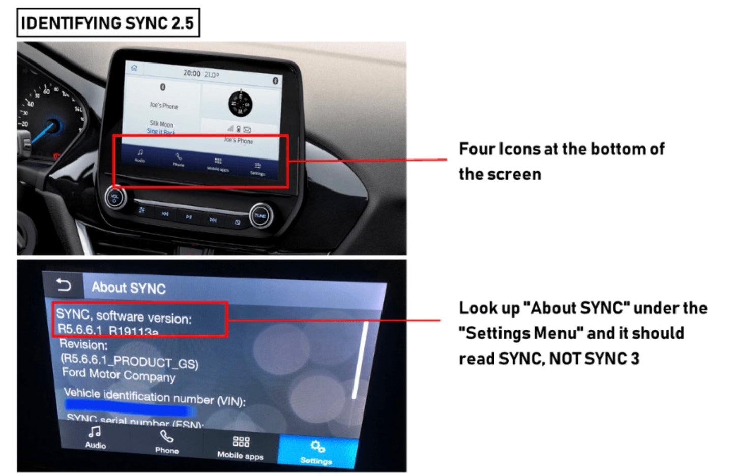 Add Camera To OEM Screen Ford S-Max (2015-2023) Sync 2.5 (32 Pin connection) (CODING REQUIRED)