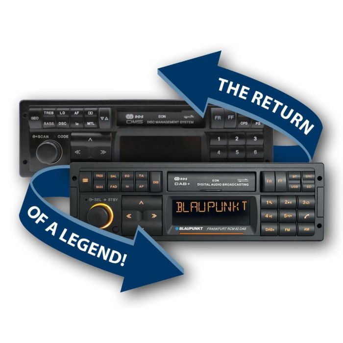 Blaupunkt Frankfurt RCM 82 DAB - Retro Classic Bluetooth DAB USB SD Car Stereo