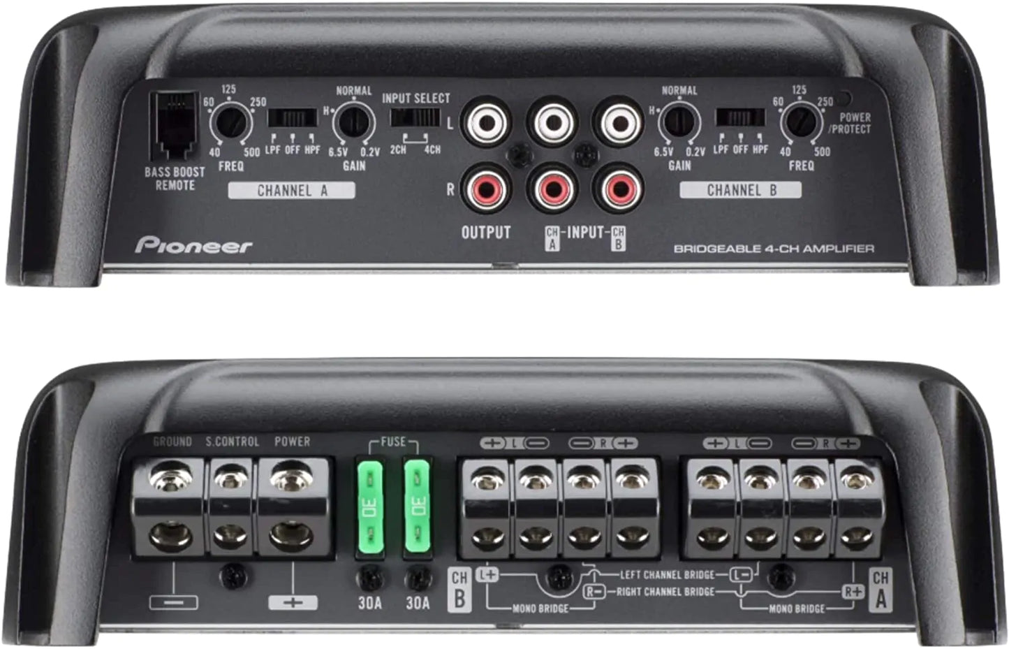 Pioneer GM-D9704 - 4 Channel Class D Bridgeable Amplifier 1600W