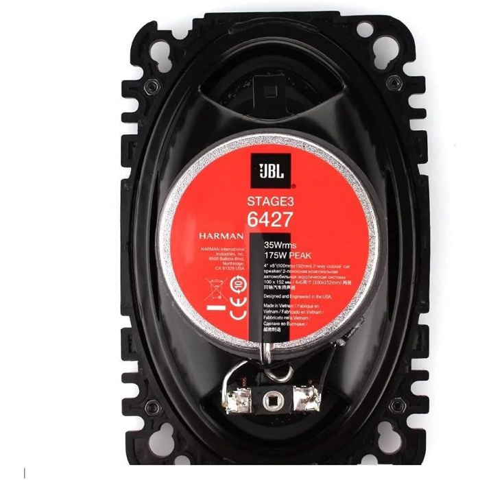 JBL STAGE3 6427 - 4" X 6" 2-Way Coaxial Speakers 350W Total Power