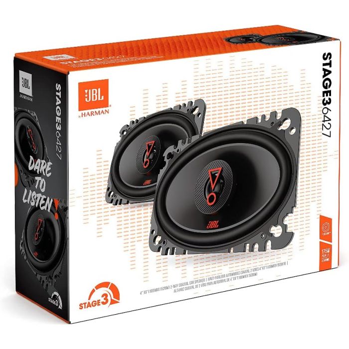 JBL STAGE3 6427 - 4" X 6" 2-Way Coaxial Speakers 350W Total Power