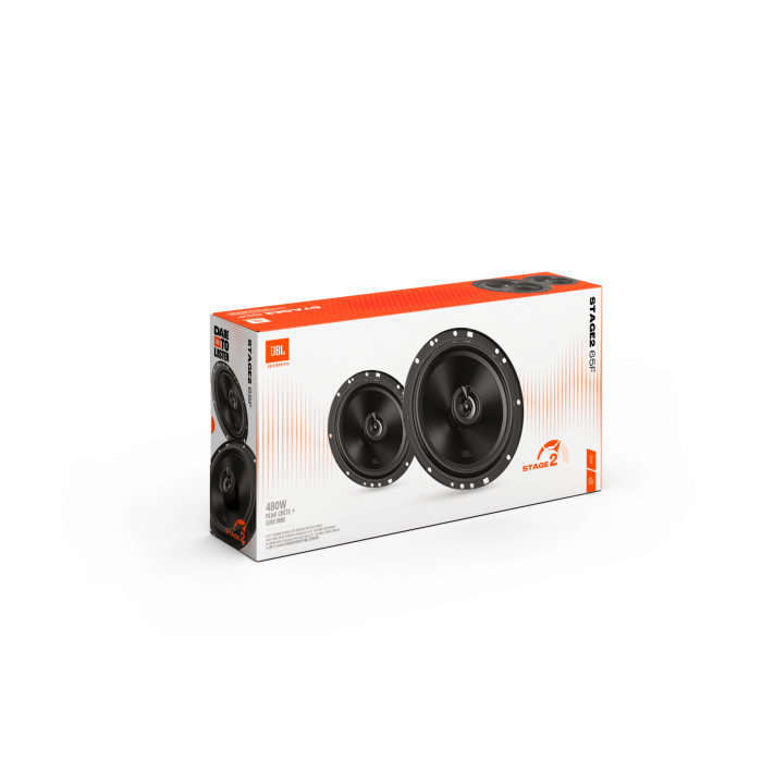 JBL Stage2 65F - 6.5" 2-Way Coaxial Car Speakers 480W - Without Grills