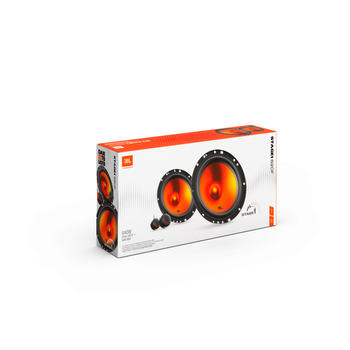 JBL Stage1 62CF - 6.5" 2-Way Component Car Speakers 640W - Without Grills