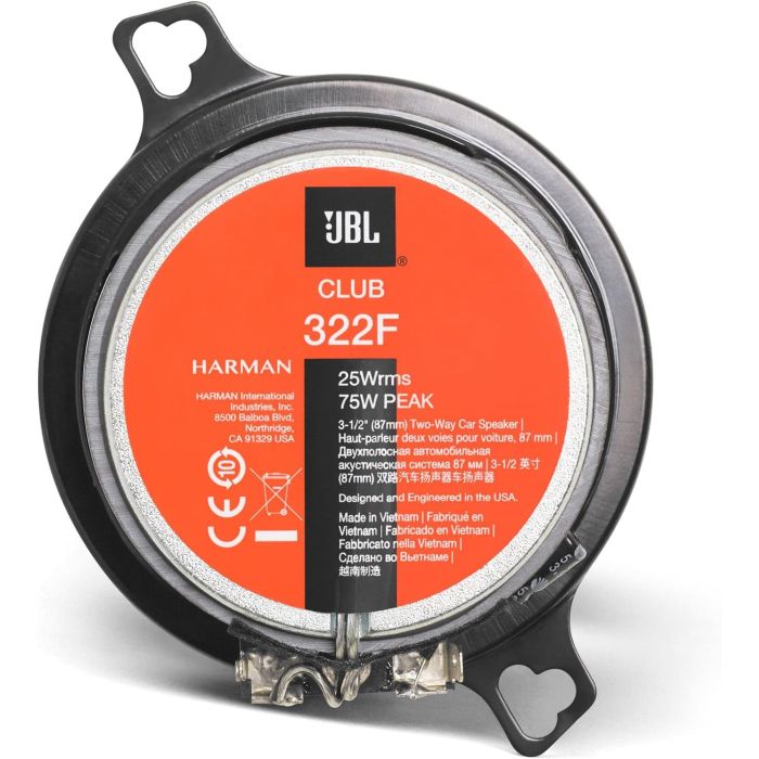 JBL Club 322F - Club Series 3.5 Inch 2-Way Car Coaxial Speakers