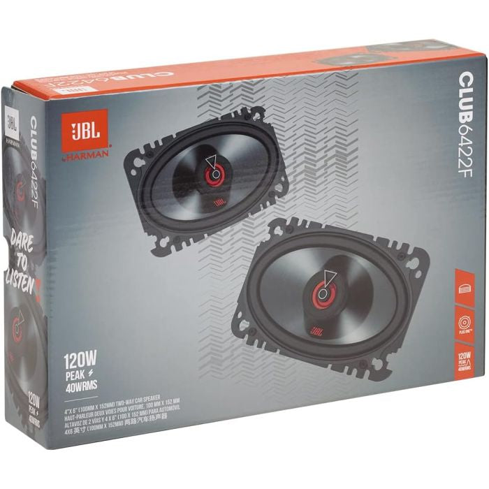 JBL Club 6422F - Club Series 4"X 6" 2-Way Car Coaxial Speakers