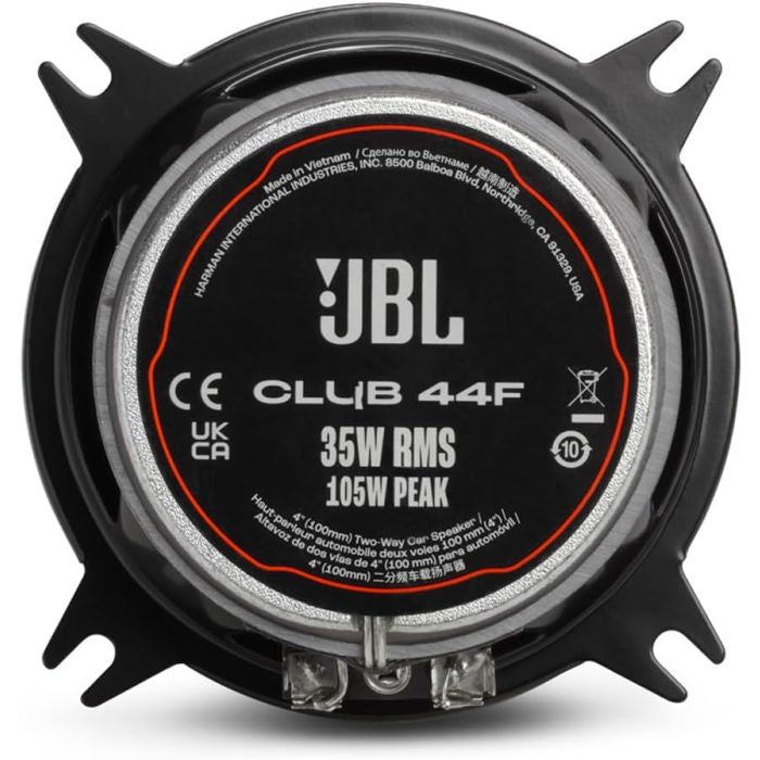 JBL CLUB 44F - 4" 2 Way Coaxial Car Speakers 210W Total Power