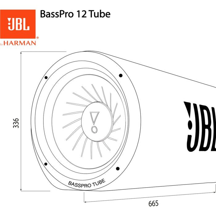 JBL BassPro BP12T - 12" Active BassTube Subwoofer 450W