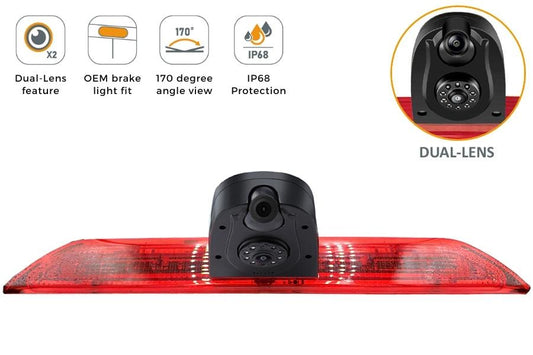 Ford Transit (2014-2019) DUAL LENS High Level Brake Light Rear View Camera (NTSC)