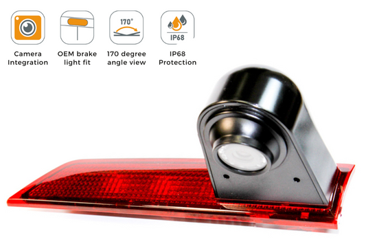 Ford Transit (2016 Onwards) Custom Reverse View High Level Brake Light Camera (LED BULB)