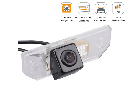 Ford Focus MK2 Reverse View Rear Number Plate Light Camera With LED Bulb (NTSC)
